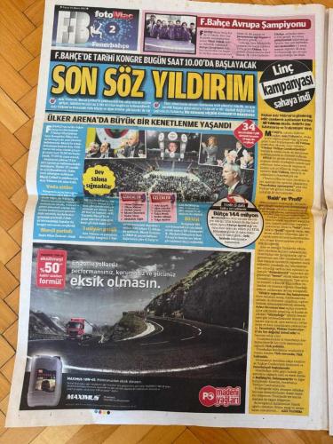 FOTOMAÇ GAZETESİ - 20 MAYIS 2012 - FENER'E İSPANYOL BOĞASI BORJA VALERO - BORJA VALERO - AYKUT KOCAMAN - G.SARAY, NURİ VE HAMİT İLE MASAYA OTURDU: İSTANBUL'DA BÜYÜK BULUŞMA - ŞÜKRÜ HANEDAR - NURİ ŞAHİN - HAMIT ALTINTOP - TUNCAY ŞANLI - SEMİH ŞENTÜRK - AZİZ YILDIRIM, METRIS'TEN SESLENDİ: F.BAHÇE, TÜRKİYE CUMHURİYETİ'DİR - JUHASZ'A EN İYİ TEKLİF BEŞİKTAŞ'TAN - ROLAND JUHASZ - VLADAN FILIPOVIC - AVRUPA'NIN KRALI CHELSEA - TRABZONSPOR UMUT BULUT'U KİRALIOR - UMUT BULUT - ÇAĞDAŞ SEVİNÇ - BARIŞ ERTÜL - EFE UYSAL - BRİCCİ - SON SÖZ YILDIRIM - MURAT ÇELİKEL - VEFA KÜÇÜK - UĞUR DÜNDAR - CİHAN KAMER - SERHAT ÇEÇEN - MURAT ÖZAYDINLI - VEDAT OLCAY - ABDULLAH KIĞILI - GİDENLER - GELENLER - ERCAN KARASU - TAHİR PEREK - ENDER ALKAYA - TOLGA AYTÖRE - MAXIMUS - GÜNEŞ'İN PRENSİ FORMICA - MAURO FORMICA - GUSTAVO COLMAN - CHUNG YONG LEE - DAVID N'GOG - FRANK RIJKAARD - ABDENNOUR PAZARLIĞI - AYMEN ABDENNOUR - ŞENER, PLATINI İLE GÖRÜŞTÜ - MICHEL PLATINI - GIANNI INFANTINO - SADRİ ŞENER - NEVZAT ŞAKAR