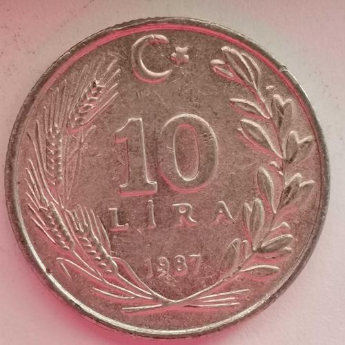 TÜRKİYE  1987   10  LİRA