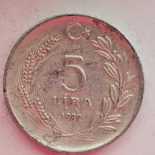 TÜRKİYE  1982   5  LİRA