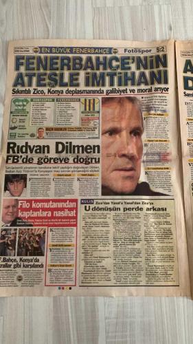 FOTOSPOR SPOR GAZETESİ - TURKISH NEWSPAPER - DOĞUM GÜNÜ HEDİYESİ  - EKSİKSİZ TAM TAKIM GAZETE -  22 EYLÜL 2006 CUMA  RİDVAN DİLMEN – AZİZ YILDIRIM – ZICO – ALEX DE SOUZA – LUGANO – ÖNDER TURACI – DELGADO – RİCARDİNHO – EMRE BELÖZOĞLU – ERİK GERETS – ARDA TURAN – FERHAT – SABRİ – ADNAN POLAT – MUTLUHAN SUNER – İBRAHİM CEVAHİR – ŞÜKRÜ KAYA – HAKAN ŞÜKÜR – GÖKHAN ZAN – YATTARA – HÜSEYİN – SZYMOWIAK – STEPANOV – MUSAMPA  FENERBAHÇE: RİDVAN DİLMEN’E YUVAYA DÖNÜŞ DAVETİ – AZİZ YILDIRIM TEKLİFİ DOĞRULADI – ALEX ÖNCE “OCAK’TA GİDECEĞİM” DEDİ, SONRA ÇARK ETTİ – ZICO’NUN KADER MAÇI KONYA’DA – LUGANO KIRMIZI KART CEZALISI, ÖNDER TURACI İLK 11’DE – FENERBAHÇE SON İKİ DEPLASMANDA KAZANAMADI, KONYA MAÇI KRİTİK – MAÇI YUNUS YILDIRIM YÖNETECEK, LİG TV YAYINLAYACAK  BEŞİKTAŞ: DELGADO VE RİCARDİNHO BİRLİKTE OYNAYACAK – DELGADO GİZLİ FORVET OLACAK, RAKİP DEFANSI DELECEK – ANKARAGÜCÜ MAÇI ÖNCESİ SAMBACI-RİCARDİNHO OYUN KURUCU ROLÜNDE – BEŞİKTAŞ AVRUPA’DA CSKA SOFYA MAÇINA HAZIRLANIYOR  GALATASARAY: TRABZO