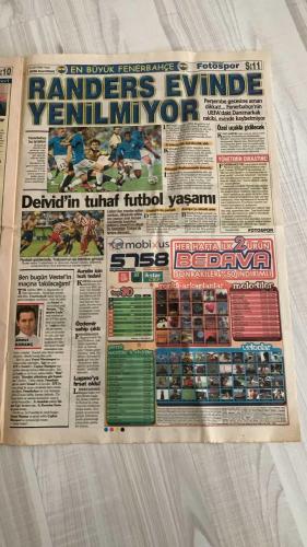 FOTOSPOR SPOR GAZETESİ - TURKISH NEWSPAPER - DOĞUM GÜNÜ HEDİYESİ  - EKSİKSİZ TAM TAKIM GAZETE -24 EYLÜL 2006 PAZAR  RÜŞTÜ REÇBER – MATEJA KEZMAN – ALEX DE SOUZA – SERKAN BALCI – ÖNDER TURACI – EDU – DEIVID – TUNCAY ŞANLI – TÜMER METİN – ZICO – AZİZ YILDIRIM – HAKAN ŞÜKÜR – ARDA TURAN – SABRİ SARIOĞLU – AYHAN AKMAN – JUNICHI INAMOTO – ÜMİT KARAN – RİGOBERT SONG – STJEPAN TOMAS – FERHAT ÖZTORUN – MONDRAGON – CARRUSCA – GÖKHAN ZAN – ERSEN MARTİN – GÖKDENİZ KARADENİZ – MARCELINHO – FATİH AKYEL – ZİYA DOĞAN – SELÇUK DERELİ  FENERBAHÇE: KONYA’DA 1-0 KAZANDI – KEZMAN’IN GOLÜ VE RÜŞTÜ’NÜN MUHTEŞEM KURTARIŞLARI MAÇI GETİRDİ – RÜŞTÜ 6 NET POZİSYONU ÖNLEDİ, JENERİKLİK KURTARIŞLAR YAPTI – ALEX’İN İSTEKSİZ TAVIRLARI ELEŞTİRİLDİ – ZICO: “BAŞKAN YILDIRIM’IN BİLGİ ALMA HAKKI VARDIR” – ÖNDER TURACI’YA ŞANS VERİLMESİ BEKLENİYOR – DEIVID VE EDU ELEŞTİRİLERİN HEDEFİNDE – FENERBAHÇE RANDERS MAÇINA MORALLİ GİDİYOR  GALATASARAY: TRABZONSPOR’A 3-1 MAĞLUP OLDU – HAKAN ŞÜKÜR’ÜN GOLÜ TEK TESSELLİ – DIŞ SAHADA İL