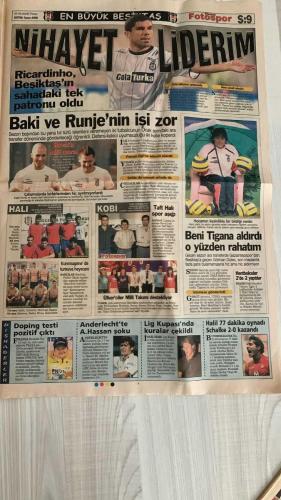 FOTOSPOR SPOR GAZETESİ - TURKISH NEWSPAPER - DOĞUM GÜNÜ HEDİYESİ  - EKSİKSİZ TAM TAKIM GAZETE -24 EYLÜL 2006 PAZAR  RÜŞTÜ REÇBER – MATEJA KEZMAN – ALEX DE SOUZA – SERKAN BALCI – ÖNDER TURACI – EDU – DEIVID – TUNCAY ŞANLI – TÜMER METİN – ZICO – AZİZ YILDIRIM – HAKAN ŞÜKÜR – ARDA TURAN – SABRİ SARIOĞLU – AYHAN AKMAN – JUNICHI INAMOTO – ÜMİT KARAN – RİGOBERT SONG – STJEPAN TOMAS – FERHAT ÖZTORUN – MONDRAGON – CARRUSCA – GÖKHAN ZAN – ERSEN MARTİN – GÖKDENİZ KARADENİZ – MARCELINHO – FATİH AKYEL – ZİYA DOĞAN – SELÇUK DERELİ  FENERBAHÇE: KONYA’DA 1-0 KAZANDI – KEZMAN’IN GOLÜ VE RÜŞTÜ’NÜN MUHTEŞEM KURTARIŞLARI MAÇI GETİRDİ – RÜŞTÜ 6 NET POZİSYONU ÖNLEDİ, JENERİKLİK KURTARIŞLAR YAPTI – ALEX’İN İSTEKSİZ TAVIRLARI ELEŞTİRİLDİ – ZICO: “BAŞKAN YILDIRIM’IN BİLGİ ALMA HAKKI VARDIR” – ÖNDER TURACI’YA ŞANS VERİLMESİ BEKLENİYOR – DEIVID VE EDU ELEŞTİRİLERİN HEDEFİNDE – FENERBAHÇE RANDERS MAÇINA MORALLİ GİDİYOR  GALATASARAY: TRABZONSPOR’A 3-1 MAĞLUP OLDU – HAKAN ŞÜKÜR’ÜN GOLÜ TEK TESSELLİ – DIŞ SAHADA İL