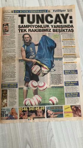 FOTOSPOR SPOR GAZETESİ - TURKISH NEWSPAPER - DOĞUM GÜNÜ HEDİYESİ  - EKSİKSİZ TAM TAKIM GAZETE -   26 EYLÜL 2006 SALI  AZİZ YILDIRIM – ZICO – ALEX DE SOUZA – MATEJA KEZMAN – RÜŞTÜ REÇBER – SERKAN BALCI – ÖNDER TURACI – EDU – DEIVID DE SOUZA – TUNCAY ŞANLI – APPİAH – TÜMER METİN – HAKAN ŞÜKÜR – ARDA TURAN – SABRİ SARIOĞLU – AYHAN AKMAN – JUNICHI INAMOTO – ÜMİT KARAN – RİGOBERT SONG – STJEPAN TOMAS – FERHAT ÖZTORUN – MONDRAGON – CARRUSCA – GÖKHAN ZAN – ERSEN MARTİN – GÖKDENİZ KARADENİZ – MARCELINHO – FATİH AKYEL – ZİYA DOĞAN – SELÇUK DERELİ  FENERBAHÇE: UEFA KUPASI ÖNCESİ RANDERS MAÇINA HAZIRLANIYOR – ZICO: “GRUPLARA KALACAĞIZ” – DEIVID: “RAKİP FİLELER GOLLERİMLE DOLACAK” – KEZMAN İLE İYİ PARTNER OLACAĞIM – APPİAH’A İNGİLİZ KULÜPLERİNDEN TEKLİF VAR (FULHAM, PORTSMOUTH, NEWCASTLE) – ALEX’E LYON TALİP – TUNCAY’I EVERTON TAKİPTE – ÖNDER TURACI’NIN BABASINA 46 BİN YTL CEZA – RÜŞTÜ’NÜN MUHTEŞEM KURTARIŞLARI ZICO’YU RAHATLATTI – FENERBAHÇE’DE HEDEF 100. YILDA 3 KUPA  GALATASARAY: TRABZONSPOR MA