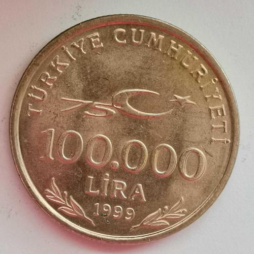 TÜRKİYE    1999     100.000  LİRA