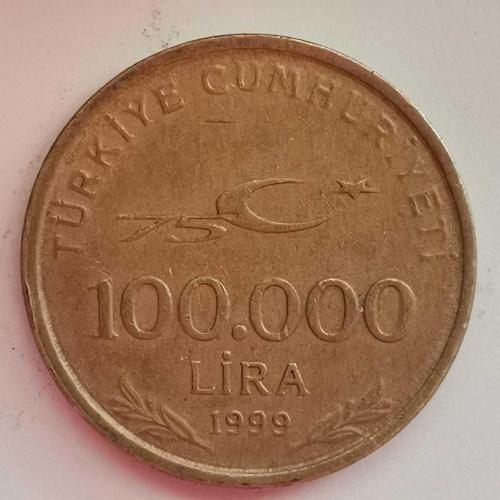 TÜRKİYE    1999     100.000  LİRA
