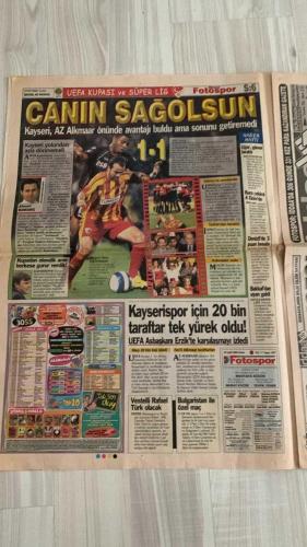 FOTOSPOR SPOR GAZETESİ - TURKISH NEWSPAPER - DOĞUM GÜNÜ HEDİYESİ  - EKSİKSİZ TAM TAKIM GAZETE - 27 EYLÜL 2006 ÇARŞAMBA  ÖZHAN CANAYDIN – ADNAN POLAT – ALİ DÜRÜST – ABDURRAHİM ALBAYRAK – HAKAN ŞÜKÜR – ARDA TURAN – SABRİ SARIOĞLU – AYHAN AKMAN – JUNICHI INAMOTO – ÜMİT KARAN – RİGOBERT SONG – STJEPAN TOMAS – FERHAT ÖZTORUN – MONDRAGON – CARRUSCA – GÖKHAN ZAN – ZİYA DOĞAN – ERSEN MARTİN – GÖKDENİZ KARADENİZ – MARCELINHO – FATİH AKYEL – SELÇUK DERELİ – RÜŞTÜ REÇBER – MATEJA KEZMAN – ALEX DE SOUZA – SERKAN BALCI – ÖNDER TURACI – EDU – DEIVID DE SOUZA – TUNCAY ŞANLI – APPİAH – TÜMER METİN – AZİZ YILDIRIM – CANTALEJO (HAKEM)  GALATASARAY: ŞAMPİYONLAR LİGİ’NDE LIVERPOOL DEPLASMANINDA – MAÇ 21.45’TE – İSPANYOL HAKEM CANTALEJO TEHLİKESİ – GEÇMİŞTE ZIDANE, AURELIO, LUCIANO VE HASAN ŞAŞ’I OYUNDAN ATMASIYLA BİLİNİYOR – GALATASARAY’IN İNGİLTERE’DE ZORLU SINAVI – HAKAN ŞÜKÜR VE GENÇLER UMUT OLACAK – GERETS: “PUAN ALIRSAK GRUPTAN ÇIKARIZ” – GALATASARAY RESMİ SİTESİ: LIVERPOOL BİLETLERİ 34 STERLİN  BEŞİ