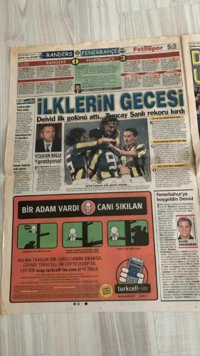 FOTOSPOR SPOR GAZETESİ - TURKISH NEWSPAPER - DOĞUM GÜNÜ HEDİYESİ  - EKSİKSİZ TAM TAKIM GAZETE - 27 EYLÜL 2006 ÇARŞAMBA  ÖZHAN CANAYDIN – ADNAN POLAT – ALİ DÜRÜST – ABDURRAHİM ALBAYRAK – HAKAN ŞÜKÜR – ARDA TURAN – SABRİ SARIOĞLU – AYHAN AKMAN – JUNICHI INAMOTO – ÜMİT KARAN – RİGOBERT SONG – STJEPAN TOMAS – FERHAT ÖZTORUN – MONDRAGON – CARRUSCA – GÖKHAN ZAN – ZİYA DOĞAN – ERSEN MARTİN – GÖKDENİZ KARADENİZ – MARCELINHO – FATİH AKYEL – SELÇUK DERELİ – RÜŞTÜ REÇBER – MATEJA KEZMAN – ALEX DE SOUZA – SERKAN BALCI – ÖNDER TURACI – EDU – DEIVID DE SOUZA – TUNCAY ŞANLI – APPİAH – TÜMER METİN – AZİZ YILDIRIM – CANTALEJO (HAKEM)  GALATASARAY: ŞAMPİYONLAR LİGİ’NDE LIVERPOOL DEPLASMANINDA – MAÇ 21.45’TE – İSPANYOL HAKEM CANTALEJO TEHLİKESİ – GEÇMİŞTE ZIDANE, AURELIO, LUCIANO VE HASAN ŞAŞ’I OYUNDAN ATMASIYLA BİLİNİYOR – GALATASARAY’IN İNGİLTERE’DE ZORLU SINAVI – HAKAN ŞÜKÜR VE GENÇLER UMUT OLACAK – GERETS: “PUAN ALIRSAK GRUPTAN ÇIKARIZ” – GALATASARAY RESMİ SİTESİ: LIVERPOOL BİLETLERİ 34 STERLİN  BEŞİ