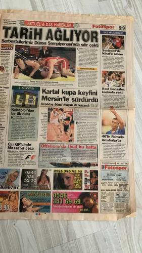 FOTOSPOR SPOR GAZETESİ - TURKISH NEWSPAPER - DOĞUM GÜNÜ HEDİYESİ  - EKSİKSİZ TAM TAKIM GAZETE -  30 EYLÜL 2006 CUMARTESİ  AZİZ YILDIRIM – ZICO – ALEX DE SOUZA – MATEJA KEZMAN – RÜŞTÜ REÇBER – SERKAN BALCI – ÖNDER TURACI – EDU – DEIVID DE SOUZA – TUNCAY ŞANLI – APPİAH – TÜMER METİN – HAKAN ŞÜKÜR – ARDA TURAN – SABRİ SARIOĞLU – AYHAN AKMAN – JUNICHI INAMOTO – ÜMİT KARAN – RİGOBERT SONG – STJEPAN TOMAS – FERHAT ÖZTORUN – MONDRAGON – CARRUSCA – GÖKHAN ZAN – ERSEN MARTİN – GÖKDENİZ KARADENİZ – MARCELINHO – FATİH AKYEL – ZİYA DOĞAN – RİCARDİNHO – DELGADO – NOBRE – BOBO – KLEBERSON – VEDRAN RUNJE – ERGUN GÜRSOY  FENERBAHÇE: ALEX İKİ YILLIK SÖZLEŞME İÇİN 4 MİLYON EURO ALACAK – KEZMAN VE RÜŞTÜ RANDERS MAÇINDA PARLADI – DEIVID: “RAKİP FİLELER GOLLERİMLE DOLACAK” – ZICO: “GRUPLARA KALACAĞIZ” – APPİAH’A İNGİLİZ KULÜPLERİNDEN TEKLİF VAR – ALEX’E LYON TALİP – TUNCAY’I EVERTON TAKİPTE – FENERBAHÇE UEFA’DA MORALLİ  GALATASARAY: KONYASPOR MAÇI ÖNCESİ GERETS’E SAHİP ÇIKILIYOR – TARAFTAR: “GERETS’İ KİMSE