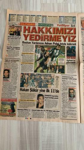 FOTOSPOR SPOR GAZETESİ - TURKISH NEWSPAPER - DOĞUM GÜNÜ HEDİYESİ  - EKSİKSİZ TAM TAKIM GAZETE -  1 EKİM 2006 PAZAR  AZİZ YILDIRIM – ZICO – ALEX DE SOUZA – MATEJA KEZMAN – RÜŞTÜ REÇBER – SERKAN BALCI – ÖNDER TURACI – EDU – DEIVID DE SOUZA – TUNCAY ŞANLI – APPİAH – TÜMER METİN – HAKAN ŞÜKÜR – ARDA TURAN – SABRİ SARIOĞLU – AYHAN AKMAN – JUNICHI INAMOTO – ÜMİT KARAN – RİGOBERT SONG – STJEPAN TOMAS – FERHAT ÖZTORUN – MONDRAGON – CARRUSCA – GÖKHAN ZAN – ERSEN MARTİN – GÖKDENİZ KARADENİZ – MARCELINHO – FATİH AKYEL – ZİYA DOĞAN – RİCARDİNHO – DELGADO – NOBRE – BOBO – KLEBERSON – VEDRAN RUNJE – JEAN TIGANA – ERMAN TORAMAN – UFUK – ERMAN – NURULLAH SAĞLAM – GABRIEL PANCU – RAŞİT ÇETİNER – ERGUN GÜRSOY – ŞAFAK GÜZELLER  FENERBAHÇE: AVRUPA DEVLERİNİ GERİDE BIRAKTI – 13 MAÇTA 34 GOL, 2.61 ORTALAMA – CHELSEA, BAYERN MÜNİH, PORTO, CELTIC VE INTER’İ GOL ORTALAMASINDA GEÇTİ – BARCELONA VE LYON’UN GERİSİNDE KALDI – BURSA MAÇI ÖNCESİ KEZMAN SÖZ VERDİ: “GOLLERİM DEVAM EDECEK” – RÜŞTÜ VE SERKAN’IN PERFORMA