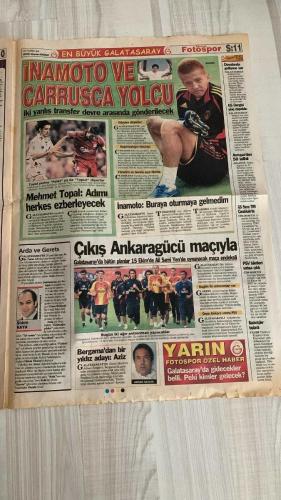 FOTOSPOR SPOR GAZETESİ - TURKISH NEWSPAPER - DOĞUM GÜNÜ HEDİYESİ  - EKSİKSİZ TAM TAKIM GAZETE 3 EKİM 2006 SALI  AZİZ YILDIRIM – ZICO – ALEX DE SOUZA – MATEJA KEZMAN – RÜŞTÜ REÇBER – SERKAN BALCI – ÖNDER TURACI – EDU – DEIVID DE SOUZA – TUNCAY ŞANLI – APPİAH – TÜMER METİN – HAKAN ŞÜKÜR – ARDA TURAN – SABRİ SARIOĞLU – AYHAN AKMAN – JUNICHI INAMOTO – ÜMİT KARAN – RİGOBERT SONG – STJEPAN TOMAS – FERHAT ÖZTORUN – MONDRAGON – CARRUSCA – GÖKHAN ZAN – ERSEN MARTİN – GÖKDENİZ KARADENİZ – MARCELINHO – FATİH AKYEL – ZİYA DOĞAN – RİCARDİNHO – DELGADO – NOBRE – BOBO – KLEBERSON – VEDRAN RUNJE – JEAN TIGANA – ADNAN POLAT – SEMİH AROĞLU – REFİK ARKAN – ÜMİT KAYIHAN  FENERBAHÇE: BURSA MAĞLUBİYETİ SONRASI ELEŞTİRİLER YOĞUNLAŞTI – ZICO’NUN TAKTİĞİ TEPKİ ÇEKTİ – SERKAN VE YOZGATLI İLE İPLER KOPTU – RIDVAN DİLMEN: “ÜMİT KAYIHAN FENERBAHÇE’YE TEKNİK DİREKTÖR OLMALI” – FENERBAHÇE UEFA KUPASI’NDA GRUPLARDA – YENİ YAPILANMA ÇAĞRISI  GALATASARAY: GERETS’İN GELECEĞİ TARTIŞILIYOR – ADNAN POLAT: “GERETS’İN SÖZLEŞ