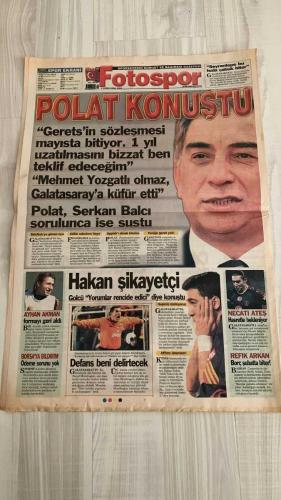 FOTOSPOR SPOR GAZETESİ - TURKISH NEWSPAPER - DOĞUM GÜNÜ HEDİYESİ  - EKSİKSİZ TAM TAKIM GAZETE 3 EKİM 2006 SALI  AZİZ YILDIRIM – ZICO – ALEX DE SOUZA – MATEJA KEZMAN – RÜŞTÜ REÇBER – SERKAN BALCI – ÖNDER TURACI – EDU – DEIVID DE SOUZA – TUNCAY ŞANLI – APPİAH – TÜMER METİN – HAKAN ŞÜKÜR – ARDA TURAN – SABRİ SARIOĞLU – AYHAN AKMAN – JUNICHI INAMOTO – ÜMİT KARAN – RİGOBERT SONG – STJEPAN TOMAS – FERHAT ÖZTORUN – MONDRAGON – CARRUSCA – GÖKHAN ZAN – ERSEN MARTİN – GÖKDENİZ KARADENİZ – MARCELINHO – FATİH AKYEL – ZİYA DOĞAN – RİCARDİNHO – DELGADO – NOBRE – BOBO – KLEBERSON – VEDRAN RUNJE – JEAN TIGANA – ADNAN POLAT – SEMİH AROĞLU – REFİK ARKAN – ÜMİT KAYIHAN  FENERBAHÇE: BURSA MAĞLUBİYETİ SONRASI ELEŞTİRİLER YOĞUNLAŞTI – ZICO’NUN TAKTİĞİ TEPKİ ÇEKTİ – SERKAN VE YOZGATLI İLE İPLER KOPTU – RIDVAN DİLMEN: “ÜMİT KAYIHAN FENERBAHÇE’YE TEKNİK DİREKTÖR OLMALI” – FENERBAHÇE UEFA KUPASI’NDA GRUPLARDA – YENİ YAPILANMA ÇAĞRISI  GALATASARAY: GERETS’İN GELECEĞİ TARTIŞILIYOR – ADNAN POLAT: “GERETS’İN SÖZLEŞ