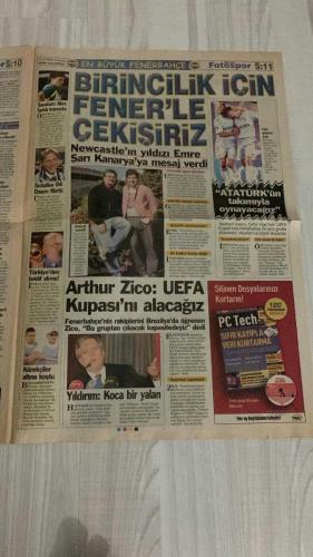 FOTOSPOR SPOR GAZETESİ - TURKISH NEWSPAPER - DOĞUM GÜNÜ HEDİYESİ  - EKSİKSİZ TAM TAKIM GAZETE -  5 EKİM 2006 PERŞEMBE  SEDAT HAYRAN - SEMİH ŞENTÜRK - ZICO - ALEX - GERETS - POLAT - DEMİRÖREN - TIGANA - LUCESCU - HASAN ŞAŞ - ÜMİT KARAN - HAKAN ŞÜKÜR - ERSEN MARTİN - FEVZİ ELMAS - CARRUSCA - ARDA TURAN - AYDIN YILMAZ - INAMOTO - TOMAS - KEITA - COULIBALY - EMANA - OZHAN CANAYDIN - MAHMUT USLU - ÜMİT ÖZAT - ÖMER TEMELLİ - FABIO LUCIANO - MILAN STEPANOV - ŞENEZ ERZİK  FOTOSPOR İDDAA’NIN İMPARATORU - ALEX’TEN İTİRAF - GERETS’E BAŞKANIN TEPKİSİ - HASAN’IN AYIBI - FENER’E LE GUEN - FORTİS TÜRKİYE KUPASI KURALARI - BEŞİKTAŞ’TA BEYİN FIRTINASI - UEFA FİNALİ KADIKÖY’DE - ARDA VE ÜMİT - MİLLİ HEYECAN MACARİSTAN’DA - HAKAN ŞÜKÜR’E KULÜBE YOLU - CARRUSCA’NIN YERİ - BORDEAUX MAÇI ÇİLE OLDU - AYDIN YILMAZ’DAN MESAJ - ÜMİT KARAN DEPREMİ - KEITA, COULIBALY, EMANA LİSTEDE - CANAYDIN-POLAT ÇEKİŞMESİ - INAMOTO’DAN EV HAYATI İSYANI - LUCİANO GERÇEĞİ - APPIAH KRİZİ - TAHİR KIRAN’IN SÖZLERİ - FENERBAHÇE’DEN