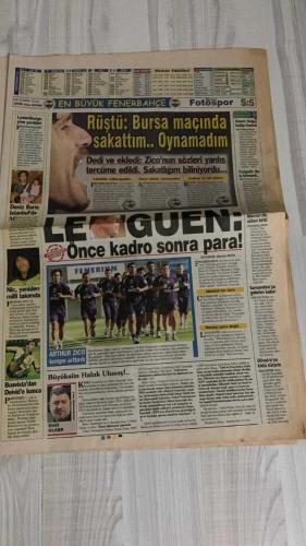 FOTOSPOR SPOR GAZETESİ - TURKISH NEWSPAPER - DOĞUM GÜNÜ HEDİYESİ  - EKSİKSİZ TAM TAKIM GAZETE -  6 EKİM 2006 CUMA - RIDVAN DİLMEN - LE GUEN - STEPHANE COURBIS - FATİH TERİM - ALEX - ZICO - ÜMİT KARAN - HAKAN ŞÜKÜR - ERSEN MARTİN - FEVZİ ELMAS - CARRUSCA - ARDA TURAN - NECATİ ATEŞ - HASAN ŞAŞ - GÜRSOY - POLAT - OZHAN CANAYDIN - FELIX MAGATH - ULI HOENESS - SEDAT HAYRAN - DOĞAN EROL - NECATİ - RIBERY  ZICO GİTMEDEN TASLAK - RIDVAN DİLMEN’DEN MESAJ - LE GUEN NASIL GELİR? - MİLLİ TAKIM MACARİSTAN’DA - ALEX’TEN İTİRAF - GERETS’E BAŞKAN TEPKİSİ - HASAN’IN AYIBI - PAF’LARA ASGARİ ÜCRET - MÜNİH KANCASI - NECATİ PSV MAÇIYLA DÖNÜYOR - GERETS’TEN SERT ÇIKIŞ - ARDA TURAN’DAN SUMANK YORUMU - İLİÇ’E EKSTRA PRİM - ÜMİT KARAN DEPREMİ - KEITA, COULIBALY, EMANA LİSTEDE - RIBERY İÇİN CAS’A GİDİLİYOR  FENERBAHÇE - GALATASARAY - BEŞİKTAŞ - TRABZONSPOR - NEWCASTLE - PALERMO - CELTA VIGO - E.FRANKFURT - TOTTENHAM - B.LEVERKUSEN - BRUGGE - D.BÜKREŞ - BORDEAUX - PSV - LENS - RENNES - SANTOS - TOULOUSE - DEP
