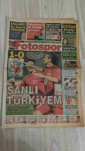 FOTOSPOR SPOR GAZETESİ - TURKISH NEWSPAPER - DOĞUM GÜNÜ HEDİYESİ  - EKSİKSİZ TAM TAKIM GAZETE -  8 EKİM 2006 PAZAR  ZICO - GERETS - INAMOTO - KEITA - COULIBALY - TIGANA - HELGUERA - LUCIANO - MUSTAFA YÜCEDAĞ - ZİYA DOĞAN - TUNCAY ŞANLI - TALAY ERKER - ERGUN HİÇYILMAZ - SİNAN ENGİN - HAYRİ ÜLGEN - OSMAN KORKMAZEL - ARİF KOCABIYIK - UĞUR BEKDEMİR - NURİ ALBAYRAK - FATİH TEKKE - HÜSEYİN ÇİMŞİR - MUSAMPA - YATTARA - WERNER LORANT - YUSUF ŞİMŞEK - HADZİBEGİÇ  SAĞLAMCI GALATASARAY’A GELİYOR - ZICO ANKARA’DA İKİ BOMBA PROVADA - INAMOTO YOLCU, KEITA VE COULIBALY GELİYOR - TIGANA’NIN SİPARİŞLERİ: HELGUERA VE LUCIANO - MACARİSTAN TAMAM, SIRADA MOLDOVA - FENERBAHÇE’DEN KAF-KAF’A DARBE - ZİYA DOĞAN ÇILDIRDI: DELİKANLI OLUN BE! - SANLI TÜRKİYEM TARİHİ GALİBİYET - İSTANBUL BELEDİYE MALATYA’DA LİDER - VESTEL MANİSA’DAN TERİM’E SİTEM - HADZİBEGİÇ’İN DOĞUM GÜNÜ - TRABZONSPOR BAŞKANI: HÜSEYİN’İ RAKİBE VERMEM - MUSAMPA KORKUTTU - YATTARA’DAN SELAM VAR - LORANT: BEN ZOR GÜNLERİN ADAMIYIM - GENÇLERBİRLİĞİ-
