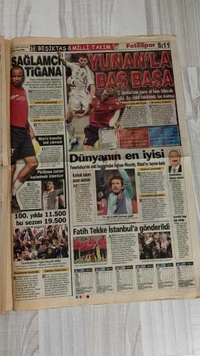 FOTOSPOR SPOR GAZETESİ - TURKISH NEWSPAPER - DOĞUM GÜNÜ HEDİYESİ  - EKSİKSİZ TAM TAKIM GAZETE -   9 EKİM 2006 PAZARTESİ  ÜMİT KARAN - LUCESCU - DELGADO - SİNAN ENGİN - TEVFİK YENER - ZICO - SEMİH ŞENTÜRK - TIGANA - HELGUERA - LUCIANO - MUSTAFA YÜCEDAĞ - ZİYA DOĞAN - TUNCAY ŞANLI - TALAY ERKER - ERGUN HİÇYILMAZ - HAYRİ ÜLGEN - OSMAN KORKMAZEL - ARİF KOCABIYIK - UĞUR BEKDEMİR - NURİ ALBAYRAK - FATİH TEKKE - HÜSEYİN ÇİMŞİR - MUSAMPA - YATTARA - WERNER LORANT - YUSUF ŞİMŞEK - HADZİBEGİÇ  ARJANTİNLİ YILDIZ GALATASARAY’A İZİN YAPMIYOR - KOLLER ŞART - DELGADO NON-STOP - ALEX KİM? - FENER’DEN BİR FENER DAHA ÇIKTI - SEMİH İKİ GOLLE ŞOV YAPTI - BEŞİKTAŞ POTADA OYAK ZAFERİYLE BAŞLADI - SERGEN’Lİ ŞEKER GÜNGÖREN 2-2 - ALTAY ELAZIĞ’DA 2-2 - DİYARBAKIR KASIMPAŞA’YI ŞOK ETTİ - HAKAN ŞÜKÜR ONURSAL SANTRFOR - ARDA TURAN’DAN SAMİMİYET AÇIKLAMASI - ÜMİT KARAN, HALİL, NİHAT KULÜBEDE - LORANT: BEN ZOR GÜNLERİN ADAMIYIM - VESTEL MANİSA’DAN TERİM’E SİTEM - HADZİBEGİÇ’İN DOĞUM GÜNÜ - TRABZONSPOR BAŞKANI: HÜSEY