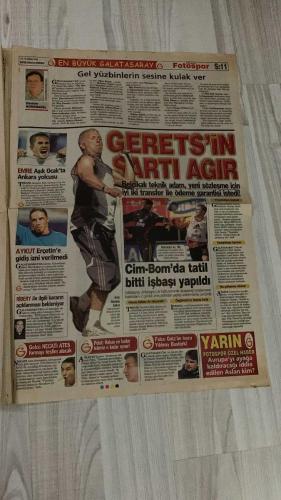 FOTOSPOR SPOR GAZETESİ - TURKISH NEWSPAPER - DOĞUM GÜNÜ HEDİYESİ  - EKSİKSİZ TAM TAKIM GAZETE -   10 EKİM 2006 SALI  ANELKA - TUNCAY ŞANLI - TUNCAY ÖZİLHAN - TURGAY CİNER - İHSAN KALKAVAN - TEVFİK YAMANTÜRK - ARDA TURAN - METİN OKTAY - OSMAN KORKMAZEL - SÜLEYMAN KORKMAZ - EMRE AŞIK - AYKUT KOCAMAN - AYKUT ERÇETİN - RIBERY - NECATİ ATEŞ - HASAN KABZE - ÖZGÜRCAN ÖZCAN - FALCO GÖTZ - YILDIRAY BAŞTÜRK - ADNAN POLAT - ERİK GERETS  HIRSIZ ANELKA - TUNCAY’I ÇALIYOR - BEŞİKTAŞ KULİSLERİNDE BOMBA: TUNCAY ÖZİLHAN - ARDA TURAN: HENÜZ YILDIZ DEĞİLİM - METİN OKTAY’DAN SONRA EN BÜYÜK GOLCÜ KEZMAN - GALATASARAY’DA ON LİBERO SORUNU - EMRE AŞIK ANKARASPOR’A - AYKUT ERÇETİN’E GİDİŞ İZNİ YOK - RIBERY KARARI BEKLENİYOR - NECATİ ATEŞ FORMAYA KAVUŞUYOR - GERETS’İN SERT ŞARTLARI - POLAT: HAKAN NE KADAR İSTERSE O KADAR OYNAR - ÖZGÜRCAN’IN BURNU KIRILDI - FALCO GÖTZ’ÜN KOZU YILDIRAY BAŞTÜRK  FENERBAHÇE - GALATASARAY - BEŞİKTAŞ - BOLTON WANDERERS - ANKARASPOR - ANKARAGÜCÜ - BORDEAUX - HERTHA BERLİN - ZENIT - MA
