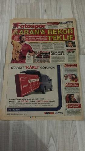 FOTOSPOR SPOR GAZETESİ - TURKISH NEWSPAPER - DOĞUM GÜNÜ HEDİYESİ  - EKSİKSİZ TAM TAKIM GAZETE -   10 EKİM 2006 SALI  ANELKA - TUNCAY ŞANLI - TUNCAY ÖZİLHAN - TURGAY CİNER - İHSAN KALKAVAN - TEVFİK YAMANTÜRK - ARDA TURAN - METİN OKTAY - OSMAN KORKMAZEL - SÜLEYMAN KORKMAZ - EMRE AŞIK - AYKUT KOCAMAN - AYKUT ERÇETİN - RIBERY - NECATİ ATEŞ - HASAN KABZE - ÖZGÜRCAN ÖZCAN - FALCO GÖTZ - YILDIRAY BAŞTÜRK - ADNAN POLAT - ERİK GERETS  HIRSIZ ANELKA - TUNCAY’I ÇALIYOR - BEŞİKTAŞ KULİSLERİNDE BOMBA: TUNCAY ÖZİLHAN - ARDA TURAN: HENÜZ YILDIZ DEĞİLİM - METİN OKTAY’DAN SONRA EN BÜYÜK GOLCÜ KEZMAN - GALATASARAY’DA ON LİBERO SORUNU - EMRE AŞIK ANKARASPOR’A - AYKUT ERÇETİN’E GİDİŞ İZNİ YOK - RIBERY KARARI BEKLENİYOR - NECATİ ATEŞ FORMAYA KAVUŞUYOR - GERETS’İN SERT ŞARTLARI - POLAT: HAKAN NE KADAR İSTERSE O KADAR OYNAR - ÖZGÜRCAN’IN BURNU KIRILDI - FALCO GÖTZ’ÜN KOZU YILDIRAY BAŞTÜRK  FENERBAHÇE - GALATASARAY - BEŞİKTAŞ - BOLTON WANDERERS - ANKARASPOR - ANKARAGÜCÜ - BORDEAUX - HERTHA BERLİN - ZENIT - MA