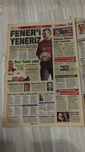 FOTOSPOR SPOR GAZETESİ - TURKISH NEWSPAPER - DOĞUM GÜNÜ HEDİYESİ  - EKSİKSİZ TAM TAKIM GAZETE -   11 EKİM 2006 ÇARŞAMBA  TOMAS - JAN NAHUM - GÖKHAN GÜÇKAYA - HAKAN ŞÜKÜR - FATİH TERİM - ÜMİT ÖZAT - EDU - DEIVID DE SOUZA - CAN ARAT - TAHİR KIRAN - ZİCO - ZİYA DOĞAN - HÜSEYİN ÇİMŞİR - NİHAT KAHVECİ - TUNCAY ŞANLI - SERVET ÇETİN - VOLKAN DEMİREL - ARDA TURAN - ÜMİT KARAN - MEHMET TOPUZ - SABRİ SARIOĞLU - YUSUF ŞİMŞEK - HADZİBEGİÇ  TOMAS’IN FISILTISI - JAN NAHUM RÖPORTAJI - MOLDOVA’YI YENİP 9 PUAN HEDEFİ - TERİM: HAKAN’I OYNATIRIM - HAKAN ŞÜKÜR: FORMA HAKKIMDIR - ANKARA’YA DİKKAT - ÜMİT ÖZAT’TAN UYARI - HÜSEYİN ÇİMŞİR’E PATLADI - ZİYA DOĞAN BIRAKMAZ - EDU’NUN STEPNE’Sİ CAN ARAT - TAHİR KIRAN’IN KADER GÜNÜ - ZİCO’DAN SAMBACILARA DESTEK - ANKARASPOR TEHLİKELİ RAKİP - CELL’OCANLAR MİLLİ TAKIM YANINDA - TÜRKİYE-MOLDOVA AVRUPA ŞAMPİYONASI ELEME MAÇI - NİHAT KAHVECİ: TARİHİ BİR GECE OLACAK  FENERBAHÇE - GALATASARAY - BEŞİKTAŞ - TRABZONSPOR - ANKARASPOR - ANKARAGÜCÜ - BURSASPOR - DENİZLİSPOR - ÇA