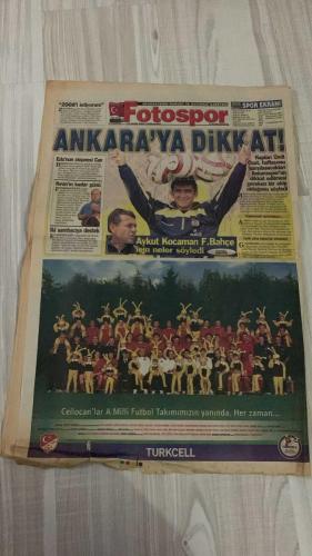 FOTOSPOR SPOR GAZETESİ - TURKISH NEWSPAPER - DOĞUM GÜNÜ HEDİYESİ  - EKSİKSİZ TAM TAKIM GAZETE -   11 EKİM 2006 ÇARŞAMBA  TOMAS - JAN NAHUM - GÖKHAN GÜÇKAYA - HAKAN ŞÜKÜR - FATİH TERİM - ÜMİT ÖZAT - EDU - DEIVID DE SOUZA - CAN ARAT - TAHİR KIRAN - ZİCO - ZİYA DOĞAN - HÜSEYİN ÇİMŞİR - NİHAT KAHVECİ - TUNCAY ŞANLI - SERVET ÇETİN - VOLKAN DEMİREL - ARDA TURAN - ÜMİT KARAN - MEHMET TOPUZ - SABRİ SARIOĞLU - YUSUF ŞİMŞEK - HADZİBEGİÇ  TOMAS’IN FISILTISI - JAN NAHUM RÖPORTAJI - MOLDOVA’YI YENİP 9 PUAN HEDEFİ - TERİM: HAKAN’I OYNATIRIM - HAKAN ŞÜKÜR: FORMA HAKKIMDIR - ANKARA’YA DİKKAT - ÜMİT ÖZAT’TAN UYARI - HÜSEYİN ÇİMŞİR’E PATLADI - ZİYA DOĞAN BIRAKMAZ - EDU’NUN STEPNE’Sİ CAN ARAT - TAHİR KIRAN’IN KADER GÜNÜ - ZİCO’DAN SAMBACILARA DESTEK - ANKARASPOR TEHLİKELİ RAKİP - CELL’OCANLAR MİLLİ TAKIM YANINDA - TÜRKİYE-MOLDOVA AVRUPA ŞAMPİYONASI ELEME MAÇI - NİHAT KAHVECİ: TARİHİ BİR GECE OLACAK  FENERBAHÇE - GALATASARAY - BEŞİKTAŞ - TRABZONSPOR - ANKARASPOR - ANKARAGÜCÜ - BURSASPOR - DENİZLİSPOR - ÇA