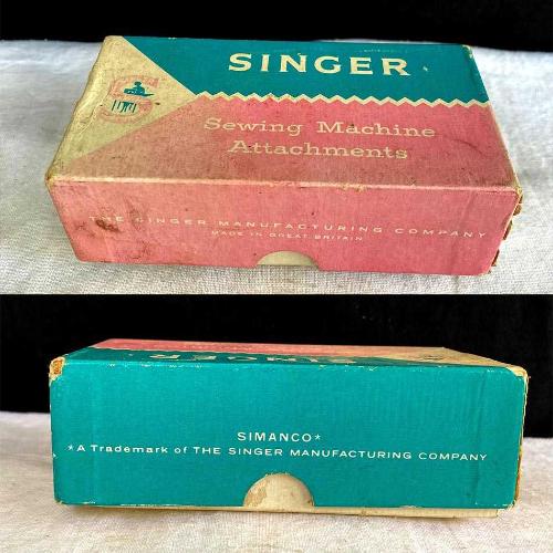 1950 İngiltere Singer Dikiş Makine Aksesuar Seti