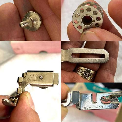 1950 İngiltere Singer Dikiş Makine Aksesuar Seti