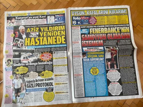 FOTOMAÇ GAZETESİ - 31 MAYIS 2012 - HAMİT CİMBOM'A HAYIRLI OLSUN - HAMİT ALTINTOP - UEFA; BEŞİKTAŞ, BURSA VE G.ANTEP'I AVRUPA KUPALARINDAN MEN ETTİ: KARA ÇARŞAMBA - ORMAN: CAS'A BAŞVURACAĞIZ - FIKRET ORMAN - BIÇAKÇI'NIN DEDİKLERİ ÇIKTI - LEVENT BIÇAKÇI - ESKİŞEHİR VE İSTANBUL BB, AVRUPA LİGİ'NE GİDECEK - MENAJER FATİH AKBABA, MAHKEMEDE BÖYLE SÖYLEDİ: 300 BİN DOLARI ELDEN ALDIM - FATİH AKBABA - ALPER POTUK - AZİZ YILDIRIM HASTANEYE YATIRILDI - AZİZ YILDIRIM - MEHMET EKİNCİ - ALİ KIRATLI - FENER ŞAMPİYON OLMASIN DİYE PAS VERMEDİM - ÜMİT KARAN - UYGUN: GİT SÖYLE, KAFALARINI KIRARIM - BÜLENT UYGUN - İLHAN EKŞİOĞLU - KENAN YARALI: AZİZ YILDIRIM BENİM ADIMA KREDİ ÇEKTİ - KANARYA'YA YENİ XAVI - BEÑAT ETXEBARRIA - SİNDİRİM VE DENGE BOZUKLUĞU - DR. PROF. METİN DENİZ - CRISTIAN BARONI - VALENCIA İLE FENER ARASINDA GİZLİ PROTOKOL - MEHMET TOPAL - HOLDEN İLE ANLAŞTILAR - ROLİN İÇİN ŞARTLARI ZORLARLAR - ALEXIS ROLÍN - UYURDURĞUNU SÖYLEDİ, SANA NASIL GÜVENELİM? - BAŞKAN EKİNCİ, İBRAHİM AKIN'I UYARDI