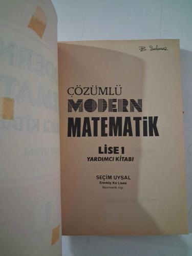ERENKÖY KIZ LİSESİ ÖĞRETMENİ Seçim Uysal / MODERN MATEMATİK Yardımcı Kitap LİSE 1   ( Üniversiteye Hazırlananlara )