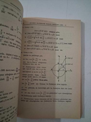 MODERN MATEMATİK Başarı Testleri LİSE 2 ( Örnekli, Konu Açıklamalı ve Test Uygulamalı 590'ı Çözümlü 1460 Soru ) 9. Baskı