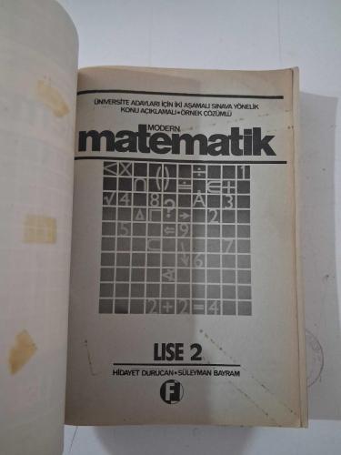 Modern MATEMATİK • LİSE 2   ( Üniversite Adayları İçin İki Aşamalı Sınava Yönelik Konu Açıklamalı - Örnek Çözümlü )
