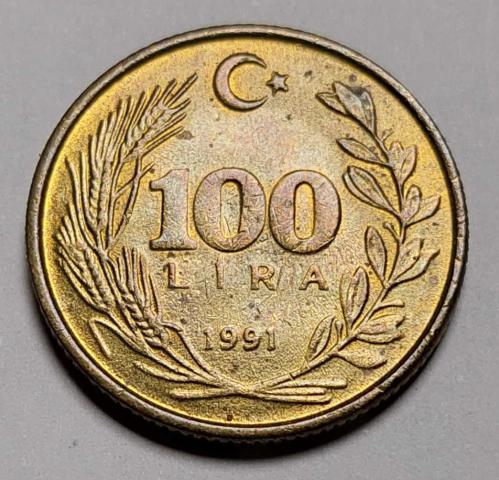 1991 100 LİRA ÇİL #834