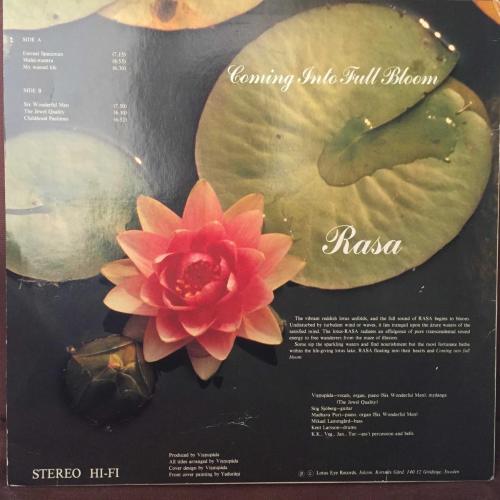 Rasa - Coming Into Full Bloom / Sweden 1979 / LP / *Jazz-Rock, Folk*