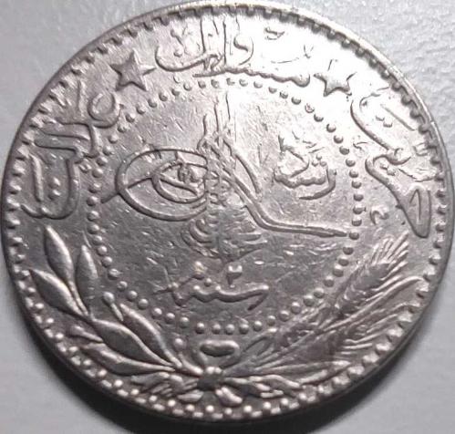 Osmanlı İmparatorluğu 1327/2 - 20 Para - Çil - V. Mehmet Reşat - Nikel Para