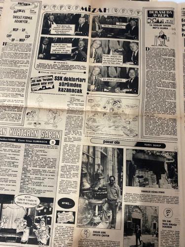 MİLLİYET GAZETESİ - DOĞUM GÜNÜ HEDİYESİ (TURKISH NEWSPAPPER) - 10 TEMMUZ 1977 - SADECE DÖRT SAYFADIR -Bülent Ecevit-Süleyman Demirel-Necmettin Erbakan-Alparslan Türkeş-Abdi İpekçi-Bedri Koraman-Ertuğrul Özkök-M. Ali Birand-Haldun Taner-Süavi Süalp-Sinan Gürdağcık-Barnaby Jones-Brian-Müjdat Gezen-Haldun Taner-Leonardo Da Vinci-Cem Karaca-Umur Bugay-Jack London-Bülent Oran-Sevinç Tevetoğlu-Nevzat Atlığ-Alâeddin Yavaşça-Bekir Sıdkı Sezgin-Münir Nurettin Selçuk-Türker İnanoğlu-Çağrı Bey-Orhan Veli Kanık-Yeni koalisyon hazırlanırken Erbakan’ın görüşleri-Bakanları liderler saptayacak-Ecevit: Ulusun yararı çıkar hesaplarına feda edilemez-Bursa Havayolları’na uçuş izni verilmedi-Fırınlar bugün de ekmek çıkarmayacak-Akgün Erbakan tahliye edildi-SSK doktorları sürümden kazanacak-Protokol taslağının önemli kısmı bitti-Allah yardımcımız olsun-Transtürk Holding’den duyuru-TRT personelinin izin durumları düzeldi-Galata Mevlevihanesi’nde Dede Efendi konseri-İhtiyar delikanlı-Mc Millan-Deniz Kurdu-Tat