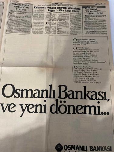 MİLLİYET GAZETESİ - DOĞUM GÜNÜ HEDİYESİ (TURKISH NEWSPAPPER) - 15 OCAK 1984 - SADECE DÖRT SAYFADIR -Kenan Evren-Henry Kissinger-Turgut Özal-Canbolat-Ofsan Öymen-Heath-Metin Toker-Güreyy Oral-Karaman-Yanımeroğlu-Cüneyt Arcayürek-Feyzi N Feyzioğlu-Hamdi Türkay-Rıchan Adil-Halit Dervişoğlu-Ali Düşenkalkar-Ahmet Gülhan-Enis Fosforoğlu-Cevat Fehmi Başkut-Tevfik Gelenbe-Tuncer Cücenoğlu-Levent Kırca-Sait Sökmen-Nejat Uygur-Ferhan Şensoy-Zeki Alasya-Metin Akpınar-Tolga Aşkıner-Nisa Serezli-Tuncay Özinel-İslam zirvesi-Fas’ta zirve için her şey hazır-İlk kezlerle dolu bir zirve-Sovyetler Dürzi lideri Canbolat’a güvence verdi-Yunanlılar Özal’ı Avrupa Parlamentosu’na şikâyet etti-Henry Kissinger yine sahnede-NATO generali homo mu değil mi-Zao ABD’den Tayvan sorununu karıştırmamasını istedi-Polonya radyosu eski başkanı 8 yıl hapis yedi-Güney Kore’de otel yangını 34 ölü-İngiltere’de kasırgadan yedi kişi öldü-Eski başbakan Heath Teacher’e baş kaldırdı-Hiçbir eski eğilimin devamı değiliz-Hediyelik ça