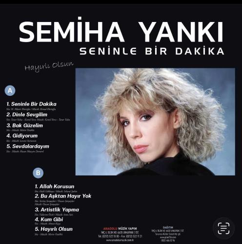 Semiha Yankı - Seninle Bir Dakika (plak) hologram numaralı
