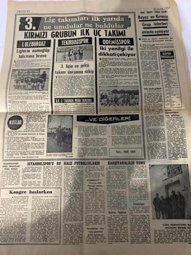 MİLLİYET GAZETESİ - DOĞUM GÜNÜ HEDİYESİ (TURKISH NEWSPAPPER) - 23 OCAK 1972 - SADECE DÖRT SAYFADIR -Olca Altınay-Faruk Erel-Ali Gevgilili-Behiç Osman-Ali Mansur-Doç. Dr. Ali Sait Yüksel-Haluk Ceyhan-Metin Toker-Gıyas Korkut-Cübbüz Barla-Seda Pınar-Rıfat Minare-Ümmühan Kodal-Melit Özen-Nejat Harmancı-İsmail Dilber-Julie Andrews-Ali Moçoğlu-Osmancaoğlu-Atilla Başol-Mansur Yavaş-Erol Toy-Necdet Güçlü-Mustafa Özen-Hasan Pulur-Hikmet Feridun Es-Ali Gevgilili-Erim-Olca Altınay-ERİM, OLUMLU SONUÇLA DÖNDÜ…-İSTANBUL’DA BUGÜN 18’e KADAR SOKAĞA ÇIKMAK YASAK-OLCA ALTINAY YAKALANDI-Sanayiciler ağır vergiye karşı çıktı-Artvin yolunda 320 yolcu 21 saat mahsur kaldı-Marmara elemesi yapıldı İstanbul elemesi salı gecesi-10 ÜLKELİ ORTAK PAZAR ve TÜRKİYE-Demokrasinin Gerçeği-VEFAT-TEŞEKKÜR-SATILIK DENİZ KENARINDA ARSA-PERSONEL ALINACAK-SEVGİLİ LİLİ-EKRAN ve SİNTEL sayın sinemaseverlerin kurban bayramını kutlar-TAKSİTLİ SATIŞ SERVİSİ-DEVLEŞEN ORTAK PAZAR’DAN YENİ TAVİZLER-DİKKAT-Beyaz ve Kırmızı Grup lider