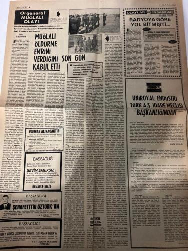 MİLLİYET GAZETESİ - DOĞUM GÜNÜ HEDİYESİ (TURKISH NEWSPAPPER) - 7 MART 1974 - SADECE DÖRT SAYFADIR -Demirel-Turgut Özal-Cemal-Kenan Soyak-Bahattin Şenol-Abdi İpekçi-Burhan Felek-Sabahattin Eryurt-Sami Kohen-Mehmet Ali Aybar-Mustafa Armağan-Adela Grünberg-Moşe Uziyel-Raşel Uziyel-Liat Uziyel-Hasan Pulur-Reşit Erzer-Emil İmeskiz-Şerafettin Öztürk-Gerogina Youens-Pamela Sheel-Pru Pratt-Wendy Collier-Affın kapsamı genişliyor-UÇAĞIN PATLADIĞI KANISINDA DEĞİLİM-İSTANBUL’da 19 ARAÇ İHTİYAÇ KOMİTESİ KURULDU-Demirel Ben olsam zam yapmazdım-İZMİR’de 3 ÜST GEÇİT YAPILACAK-AF ve ADALETSİZLİK KAYGULARI-TRT Demirel’e CGP ile ortak söz hakkı tanıdı-ÇIĞ GİBİ BÜYÜYEN DAVALAR VE YARGIÇLAR-HERKESİN DERDİ BİR-DÜNYAYA BAKIŞ-MAKİNA ve ELEKTRİK MÜHENDİSLERİ ARANIYOR-Öğretmen Armağanı-BAŞSAĞLIĞI-TEŞEKKÜR-Orgeneral MUĞLALI OLAYI-MUĞLALI ÖLDÜRME EMRİNİ VERDİĞİNİ KABUL ETTİ-SON GÜN-RADYOYA GÖRE YOL BİTMİŞTİ-UNİROYAL ENDÜSTRİ TÜRK A.Ş. İDARE MECLİSİ BAŞKANLIĞINDAN-ELEMAN ALINACAKTIR-ANKARA UÇAĞI FACİASI-Bütün düny