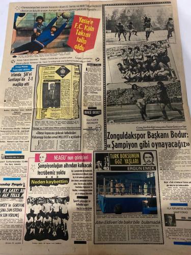 MİLLİYET GAZETESİ - DOĞUM GÜNÜ HEDİYESİ (TURKISH NEWSPAPPER) - 16 MAYIS 1974 - SADECE DÖRT SAYFADIR -Ecevit-Erbakan-Orhan Tokatlı-Burhan Felek-Yaşar Aksoy-Sami Kohen-Sabahat Ergun-Ahmet Donduran-Ahmet Hanioğlu-Hasan Atik-G. Saray-Yasin-Thielen-Turgay-Neagu-Ergun Emek-Vehbi-AF KESİNLEŞTİ-141-142 SUÇLULARI 6 AY İZİNLİ OLACAK-Korutürk Dış ve iç tehlikelere karşı birlik olmalıyız-MSP’li 20’ler Erbakan’ın gözünün içine baka baka oy verdiler-AF DIŞI KALAN SUÇLAR-KİMLER NE KADAR AFTAN FAYDALANACAK-Hasan Tahsin ve İlk Kurşun-FUTBOLDA MECLİS TAHKİKATI-YENİ BİR PORTEKİZ-DÜNYAYA BAKIŞ-etek evet-Keban’da 10 kişilik sandal devrildi 4 kişi boğuldu-Wolf Türkiye’nin haşhaş ekmesi kötülük saçan bir tedbirdir-Arab gerillaları-ECEVİT-MSP’nin 20’leri-ERBAKAN-Yüzü Güzelleştiren İki Şey Vardır Bir Tebessüm İki HAVILLAND-Yasin’e F.C. Köln Takımı talip oldu-İrlanda Şili’yi Santiago’da 2-1 mağlup etti-Dünya kupasına gidecek futbolcuları Valcareggi açıkladı-Zonguldakspor Başkanı Bodur Şampiyon gibi oynayacağız-