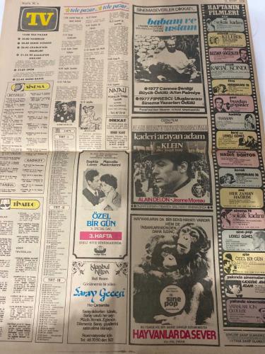 MİLLİYET GAZETESİ - DOĞUM GÜNÜ HEDİYESİ (TURKISH NEWSPAPPER) - 12 MART 1978 - SADECE DÖRT SAYFADIR -Özer Yelçe-Umur Bugay-Suavi Sualp-Sami Kohen-Orsan Öymen-Alain Delon-Jeanne Moreau-Sophia Loren-Marcello Mastroianni-Hal Dwain-HER ŞEYİMİZİ AYEMEF’E GÖRE AYARLIYORUZ-ANARŞİ UCUZLUK GETİRİYOR-Kala kala bu geyik mi kaldı-Araba ekme zamanı geldi-Ayşe bana mark ver-GÜNDÜZ İNSAN GECE HIRT-ALLAHLIK-MARUF BEY-DİYALOGUN SÜRDÜRÜLMESİ KARARLAŞTIRILDI-ABD’YE PROTESTO NOTASI VERDİK-ZİRVEDEN NE ÇIKTI-Yunanistan’da TV ve radyoda sigara reklamı yasaklandı-Çin yayılma politikasından vazgeçerse İsrail tanıyabileceğini ima etti-Şoför üzüntüden uyumuş-Atina’da 3 Türk diplomatının arabaları tahrip edildi-Atina’daki diplomatlarımızın can ve mal güvenliğinin sağlanması istendi-Karamanlis Atina’daki bombalar Türklere değil bana atılmıştır-Mutlu Bir Nikâh Fotoğrafı-TV-tele pazar-SİNEMASEVERLER DİKKAT-babam ve ustam-HAFTANIN FİLMLERİ-ÖZEL BİR GÜN-kaderi arayan adam-HAYVANLAR DA SEVER