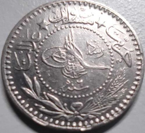 Osmanlı İmparatorluğu 1327/6 - 10 Para - Çil - Sultan Reşad 6. Cülüs Nikel Para, Kapamasında