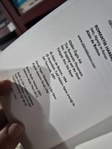 Romantik Hareket Seks Alışveriş ve RomanSel Yayıncılık Romantik Hareket - Alain de Botton