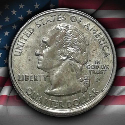 ABD 2007 Yılı ¼ Dolar Wyoming ÇİL (-)