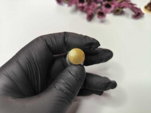 Kobra Yılanı Desenli Metal - Mineli Yüksük