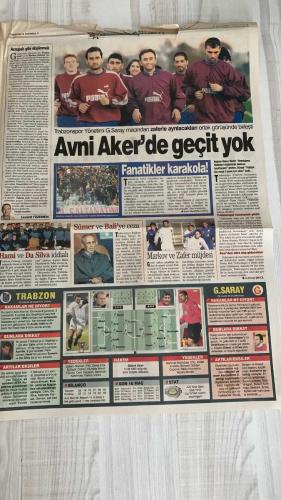 FOTOMAÇ SPOR GAZETESİ - TURKISH NEWSPAPER - DOĞUM GÜNÜ HEDİYESİ  - EKSİKSİZ TAM TAKIM GAZETE -3 NİSAN 2002 ÇARŞAMBA  ÖZHAN CANAYDIN - ALİ SAMİ YEN - ŞÜKRÜ ERGÜN - DERYA TAŞDELEN - MUSTAFA SANGÜL - FAHRİYE YEN - ERKAN KOYUNCU - SÜLEYMAN AYDOĞDU - ORHAN ÇAVUŞOĞLU - TARKAN - BURAK ELMAS - ÖZER SARAÇOĞLU - LUCESCU - MONDRAGON - BÜLENT KORKMAZ - BERKANT - AYHAN - EMRE - YAŞAR YALÇIN - ERGÜN - PEREZ - CAPONE - VICTORIANO - SÜLEYMAN GÖLTEKİN - CENGİZ TOKGÖZ - VICKI HALL - MUSTAFA YOGHUN - TAYFUN BAYINDIR - AHMET KANDEMİR  GALATASARAY VEFA - TARAFTAR - SPOR SEVGİ BARIŞ VE DOSTLUK - 9 PUANA 20 BİN DOLAR PRİM - TRABZONLULAR KARŞILADI - ALEYHTE TEZAHÜRAT - ÖZGÜRLÜK İÇİMİZDE - ELMAŞ-SARAÇOĞLU BASTIRDI - GOL İDMANI - CEZA SINIRI - ERGÜN VE PEREZ SEVİNCİ - AIDS TESTİ ŞARTI - POTADA ÇİN’İ KATLADIK - FENERBAHÇE’DE VICKI HALL - ROMANYA AĞIR GELDİ - FİLEDE PLAY-OFF - KANARYA FATİHİ KARTAL - ALTIN KARMA - VOLEYBOLUN DUAYENİ CENGİZ TOKGÖZ  GALATASARAY - TRABZONSPOR - SAMSUNSPOR - İSTANBULSPOR - FENERBAHÇE