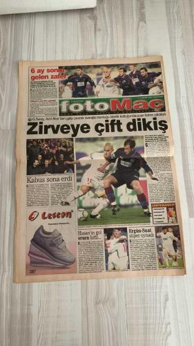 FOTOMAÇ SPOR GAZETESİ - TURKISH NEWSPAPER - DOĞUM GÜNÜ HEDİYESİ  - EKSİKSİZ TAM TAKIM GAZETE -4 NİSAN 2002 PERŞEMBE  ÖZHAN CANAYDIN - ARİF - HASAN ŞAŞ - CİHAN - LAZAROV - K. DOBRA - SERDAR - İBRAHİM - MEHMET SANSAL - ATİLLA TOSUNOĞLU - HAYRETTİN AKTAN - YAŞAR İÇLİ - TUNCAY ŞEYTANOĞLU - ALİ CAN - YUNUS ŞÜKRÜ - SELÇUK - YAKUP ŞAHİNTÜRK - KAMARAN YAVUZ - EMRAH ERDOĞAN - BİLGİLİ  TARAFTAR & FOTOMAÇ - SEBAT ÇOK SABIRSIZ - MERSİN LİDERE BİLENİYOR - GAKGOŞ’UN AFFI YOK - YAŞAR İÇLİ İSTİFA ETTİ - G.DOĞAN DESTEK İSTİYOR - ÇERKEZKÖY GOL YAĞDIRDI - MEZİTLİ STRES KURBANI - PETROL’DE UMUTLAR YEŞERDİ - DERBİ KRALI DARICA - TRABZON’A SELAM LİDERLİĞE DEVAM - KANARYA’YA 3 KARTAL’A 5 PUAN FARK - TARİHİ KÖRFEZ YAZDI - HAKEM UZATTI CİHAN YAZDI - İBRAHİM KIZARDI KARTAL BİTTİ  SEBATSPOR - SİİRT JETPA - MERSİN İDMANYURDU - BİNGÖLSPOR - ADANASPOR - ALİBEYKÖYSPOR - BAKIRKÖYSPOR - GÜMÜŞHANE DOĞANSPOR - ERZİNCANSPOR - AYDINSPOR - ÇERKEZKÖYSPOR - HASKÖYSPOR - HENDEKSPOR - SUNDUVESPOR - ÇEKMEKÖYSPOR - TEK SANTRALSP