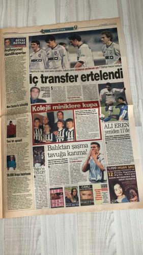FOTOMAÇ SPOR GAZETESİ - TURKISH NEWSPAPER - DOĞUM GÜNÜ HEDİYESİ  - EKSİKSİZ TAM TAKIM GAZETE -6 NİSAN 2002 CUMARTESİ  REVIVO - ANDERSSON - CEYHUN - CUMHUR - HAYDAR PINARCI - FEHMİ ÖZGÜLER - ÜMİT KARAN - LUCESCU - TAFFAREL - MONDRAGON - SIMOVIC - YOGAR YALÇIN - NEJAT ERSİN - HASAN SAYDAM - DAUM - ERMAN - AHMET - AZİZ YILDIRIM - HALUK ULUSOY  TARAFTAR - İŞTE FUTBOL İŞTE FENER - YAĞMURLA COŞTULAR - SAMSUN’DA FİNAL OLACAK - TAFFAREL GİBİSİ YOK - SEZON BİTİMİNDE TATİL YOK - HEYECAN KASIRGASI - DARDANEL GÖZDAĞI VERDİ - CUDİ ZİNCİRİ KIRACAK - K.MARAŞ TARİHE GEÇTİ - HOPA HAKEME TAKTI - ÇEKMEKÖY FİNALDE - LİDER ALTAY BAŞKENT’TE - KÜÇÜKKÖY ÇIKIŞI BULDU - SAPANCASPOR’UN VAROLMA SAVAŞI - BEŞİKTAŞ BEYAZ BAYRAK  FENERBAHÇE - GÖZTEPE - GENÇLERBİRLİĞİ - GALATASARAY - SAMSUNSPOR - TRABZONSPOR - ANKARAGÜCÜ - MALATYASPOR - ANTALYASPOR - YOZGATSPOR - BURSASPOR - DENİZLİSPOR - SAKARYASPOR - ADANASPOR - ERZURUMSPOR - DARDANELSPOR - K.MARAŞSPOR - HOPA - ÇEKMEKÖYSPOR - DEMİRSPOR - ALTAY - BATMAN PETROLSPOR -