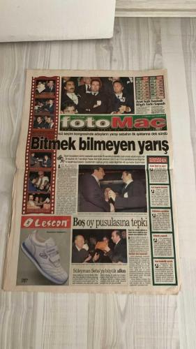 FOTOMAÇ SPOR GAZETESİ - TURKISH NEWSPAPER - DOĞUM GÜNÜ HEDİYESİ  - EKSİKSİZ TAM TAKIM GAZETE -10 NİSAN 2002 ÇARŞAMBA  EROL ERSOY - AZİZ YILDIRIM - WERNER LORANT - SİNAN ENGİN - TAYFUR - TÜMER - İLHAN MANSIZ - AHMET DURSUN - STAVRUM - ERMAN - İBRAHİM - KHLESTOV - BURAK ELMAS - ÖZER SARAÇOĞLU - RADU NICULESCU - LUCESCU - YAŞAR YALÇIN - MUSTAFA DENİZLİ - ASPER - YILDIRIM DEMİRÖREN - VAHAP HACIOĞLU - SERDAR BİLGİLİ - TURGAY CİNER - ZAFER YILDIRIM - NEVZAT DEMİR - AFFAN KEÇECİ  YILDIRIM’IN ZAFER GÜNÜ - PARANIN NE ÖNEMİ VAR - MOTİVASYONU PAZAR AKŞAMI GÖRÜŞÜRÜZ - FORMÜL CEBİMDE - İNÖNÜ FOBİSİ BİTECEK - BİLETLERE YOĞUN İLGİ - YILDIZ SAVAŞLARI BİTMİYOR - PARA İÇİN GELMEDİM - EMRE’NİN YOKLUĞU TAŞLARI OYNATTI - GALATASARAY’DA GENÇLİK AŞISI - ÜMİT KARAN’A UEFA’DAN AF - ASLAN SABIRLI OLACAK - BİLETLER KARABORSA - BEŞİKTAŞ’LA GÖRÜŞMEDİM - FENER’İ FARKLI YENECEĞİZ - TEDBİRLER ARTTIRILMALI - ASPER GİDİYOR - ÜMRANİYE’DE TAKTİK İDMANI - DEMİRÖREN’DEN AÇIK ÇEK - YÖNETİMDEN MORAL YEMEĞİ - TRABZON DÖNÜM MA
