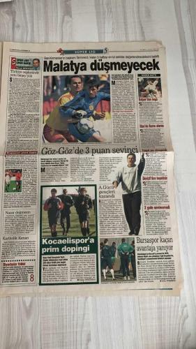 FOTOMAÇ SPOR GAZETESİ - TURKISH NEWSPAPER - DOĞUM GÜNÜ HEDİYESİ  - EKSİKSİZ TAM TAKIM GAZETE -2 NİSAN 2002 SALI  SERDAR BİLGİLİ - HASAN ARAT - METİN TOKAT - AZİZ YILDIRIM - WERNER LORANT - MUSTAFA DOĞAN - AHMET HASSAN - REVIVO - YUSUF - BÜLENT KORKMAZ - ÜMİT KARAN - ARİF - SERGEN - BERKANT - BATISTA - ERGÜN - PEREZ - SERKAN - HASAN ŞAŞ - DIEGO - HÜSNÜ GÜRELİ - GÖKMEN ÖZDENAK - HAYRİ ÜLGEN - VAHAP HACIOĞLU - FATİH DOĞAN  BİLGİLİ’DEN ARAT’A SUÇLAMA - LORANT’TAN TAVLA CEZASI - KÖTÜNÜN İYİSİ KİM - BEŞİKTAŞ’IN YENİ YÖNETİMİ - SANDALYELER HAVADA UÇUŞTU - KARANLIĞI YENDİK - ARAT: SAİBE VAR - KARTAL REKOR KIRDI - YÖNETİMDEN ZİYARET - SAKATLAR YETİŞMİYOR - BÜLENT’E MARKAJ - YABANCILAR BIÇAK SIRTINDA - TRABZON DÖNÜM MAÇI - GOLCÜLERİN ORUCU BİTMİYOR - TOPARLAN ARTIK HASAN - DIEGO’NUN PARTİSİ - ERGÜN’ÜN OĞLU ADAM OLUYOR  BEŞİKTAŞ - FENERBAHÇE - GALATASARAY - GENÇLERBİRLİĞİ - SAMSUNSPOR - YOZGATSPOR - BURSASPOR - DENİZLİSPOR - GÖZTEPE - MALATYASPOR - ANTALYASPOR - KOCAELİSPOR - ANKARAGÜCÜ - TRABZON