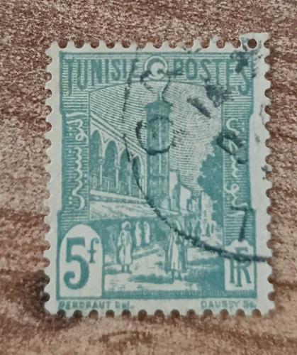 Tunus 1926_ damgalı pul