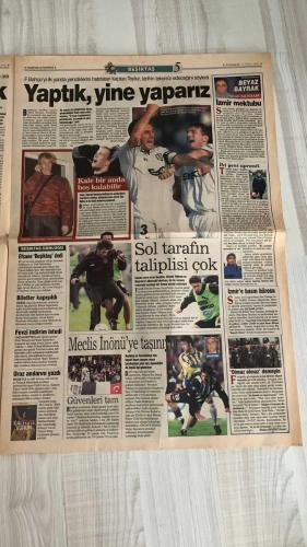 FOTOMAÇ SPOR GAZETESİ - TURKISH NEWSPAPER - DOĞUM GÜNÜ HEDİYESİ  - EKSİKSİZ TAM TAKIM GAZETE -11 NİSAN 2002 PERŞEMBE  AYKUT KOCAMAN - OĞUZ ÇETİN - AZİZ YILDIRIM - SİNAN ENGİN - LUCESCU - BERKANT - FLEURQUIN - SERKAN ÜNLÜ - LEVENT TUZEMEN - HASAN ŞAŞ - WERNER LORANT - RAP RAP - HAKAN ŞÜKÜR - TUNCAY ŞANLI - NİHAT KAHVECİ - ÜMİT KARAN - HİDAYET TÜRKOĞLU - TUGAY KERİMOĞLU - HAKAN ÜNSAL  G.SARAYLILAR’A SÜPER POSTER - FENERLİLER AYKUT VE OĞUZ’A GÜVENİYOR - KADER DERBİSİ - YILDIRIM VE ENGİN’DEN 20 MİLYARLIK ARABA İDDİASI - CİMBOM ÇOK GERGİN - BERKANT VE FLEURQUIN YUMRUKLAŞTI - TRABZON’DA YANLIŞ ÇOK - ÜLKER MACCABI TEL AVİV’E GİTMİYOR - DERBİ KİTAPÇIĞI - RAP RAP DÖKTÜRDÜ - SİNAN ENGİN: ÇİMLERE GÖMÜN - HASAN ŞAŞ POSTERİ - EFES PİLSEN URAL GREAT PERM’İ YENDİ - ÜLKER İSRAİL’E GİTMİYOR - SACRAMENTO GEÇİLMEZ - TMOK ÖZEL ÖDÜLLERİ - BLACKBURN CHELSEA İLE BERABERE  GALATASARAY - FENERBAHÇE - BEŞİKTAŞ - TRABZONSPOR - İSTANBULSPOR - MACCABI TEL AVİV - ULKER - EFES PİLSEN - URAL GREAT PERM - SIENA - HAPO